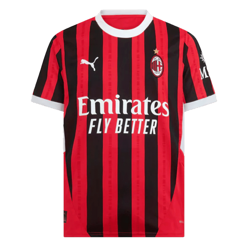 MORATA #7 AC Milan Home Soccer Jersey 2024/25 - UCL