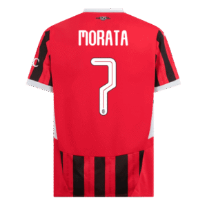 MORATA #7 AC Milan Home Soccer Jersey 2024/25 - UCL