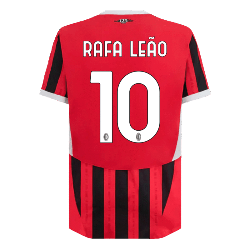 RAFA LEÃO #10 AC Milan Home Authentic Soccer Jersey 2024/25