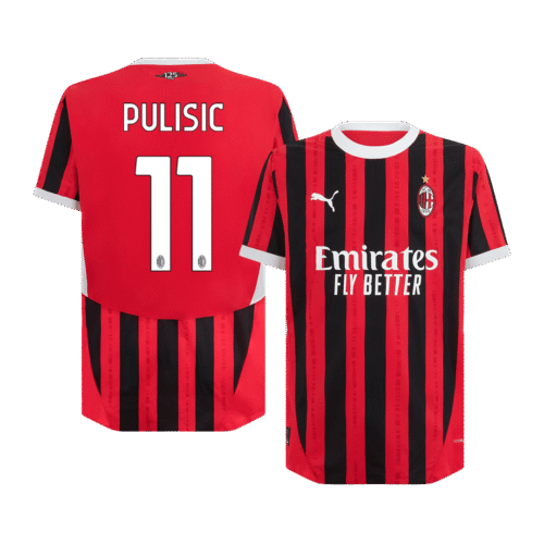 PULISIC #11 AC Milan Home Authentic Soccer Jersey 2024/25