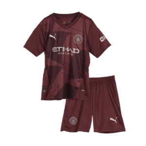 Manchester City Third Away Kids Soccer Jerseys Kit 2024/25