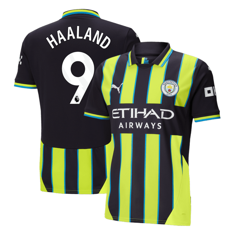 HAALAND #9 Manchester City Away Soccer Jersey 2024/25