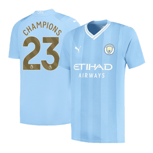 CHAMPIONS #23 Manchester City Home Jersey 2023/24