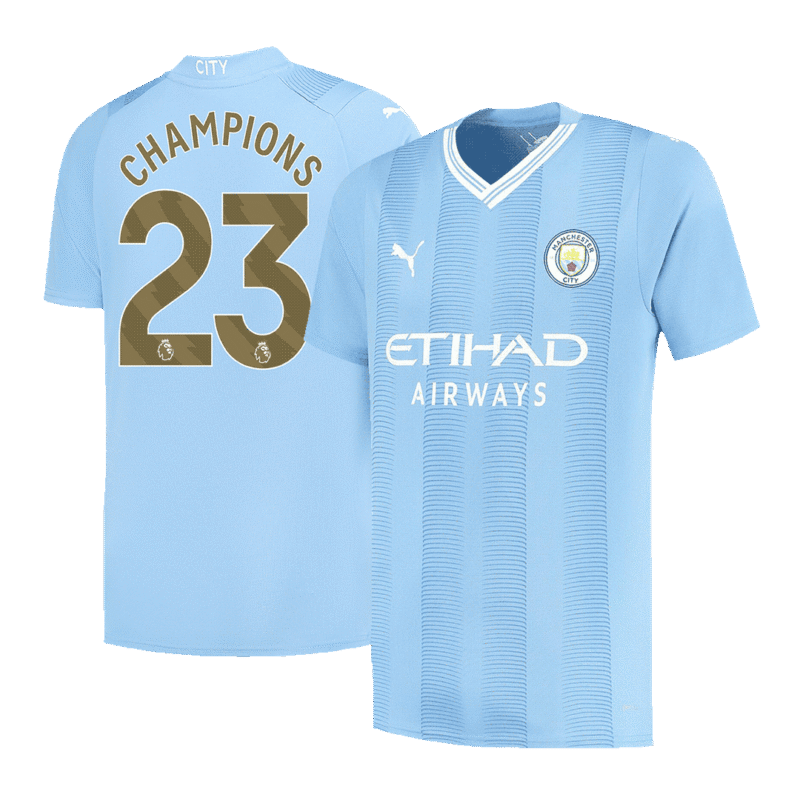CHAMPIONS #23 Manchester City Home Jersey 2023/24