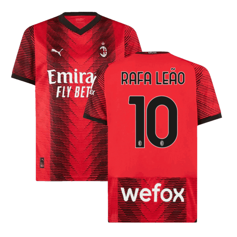RAFA LEÃO #10 AC Milan Home Jersey 2023/24