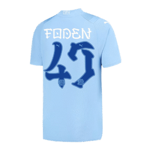 FODEN #47 Manchester City Japanese Tour Printing Home Jersey 2023/24