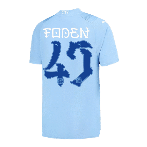 FODEN #47 Manchester City Japanese Tour Printing Home Jersey 2023/24