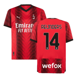 REIJNDERS #14 AC Milan Home Soccer Jersey 2023/24