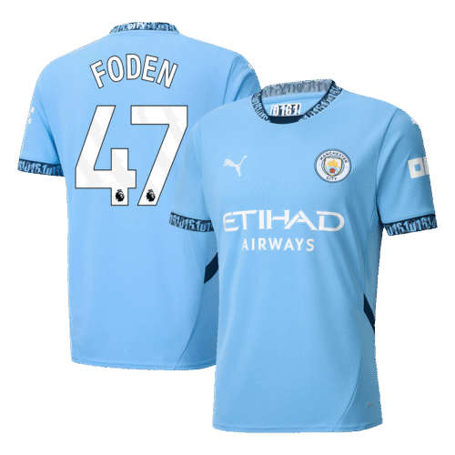 FODEN #47 Manchester City Home Soccer Jersey 2024/25