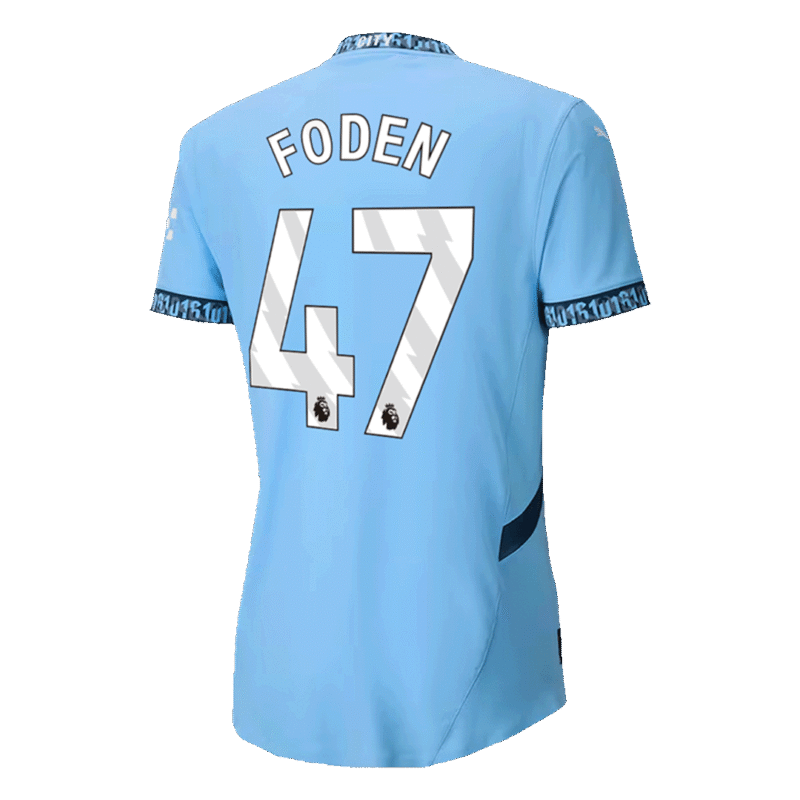 FODEN #47 Camisola de Futebol Autêntica do Manchester City 2024/25
