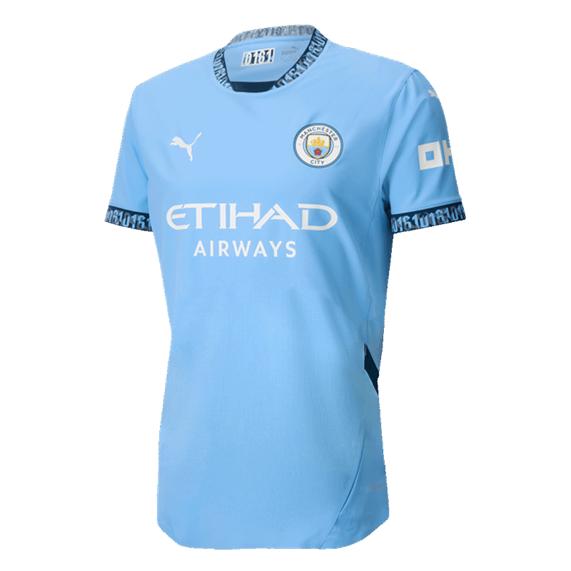 HAALAND #9 Camisola de Futebol Autêntica do Manchester City 2024/25 - UCL