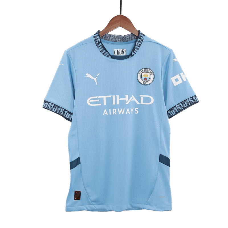 HAALAND #9 Camisola de Futebol Autêntica do Manchester City 2024/25 - UCL