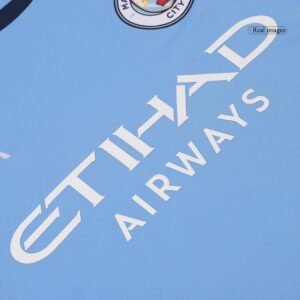 DE BRUYNE #17 Manchester City Home Soccer Jersey 2024/25 - UCL