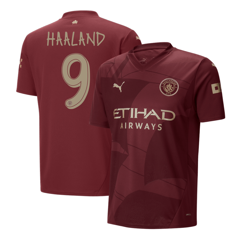 HAALAND #9 Manchester City Third Away Soccer Jersey 2024/25 - UCL