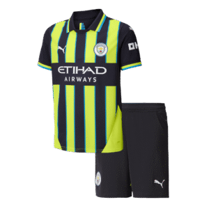 Manchester City Away Kids Soccer Jerseys Kit 2024/25