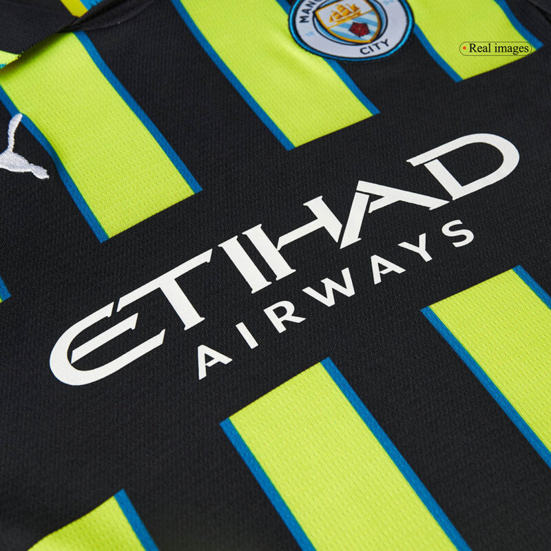 Manchester City Away Kids Soccer Jerseys Kit 2024/25