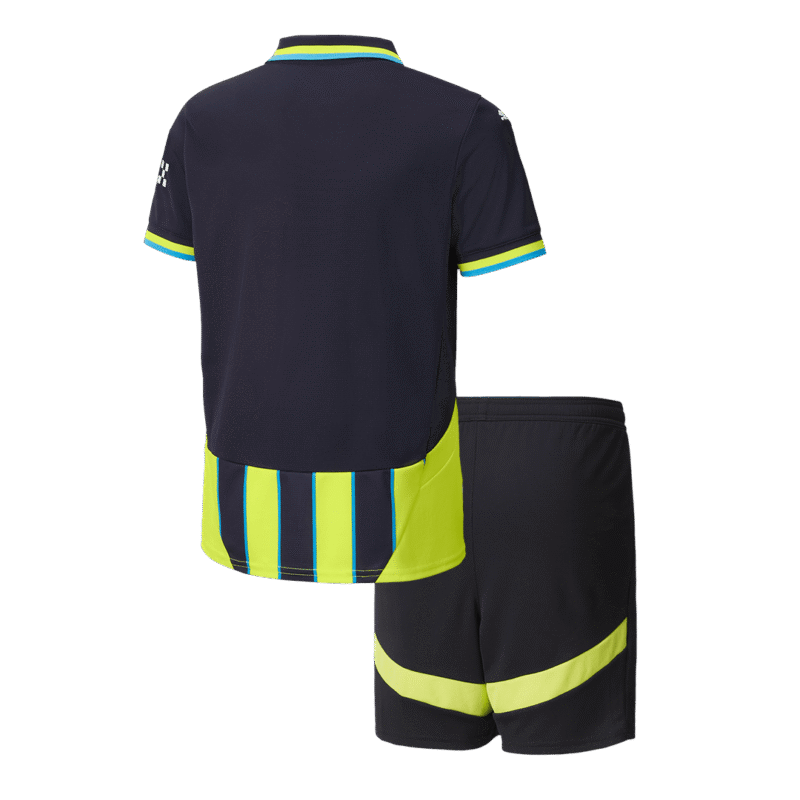 Manchester City Away Kids Soccer Jerseys Kit 2024/25