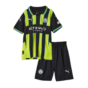 Manchester City Away Kids Soccer Jerseys Kit 2024/25