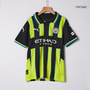Manchester City Away Kids Soccer Jerseys Kit 2024/25
