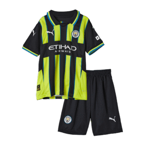 Manchester City Away Kids Soccer Jerseys Full Kit 2024/25