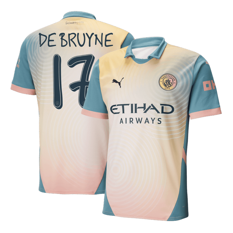 DE BRUYNE #17 Manchester City Fourth Away Soccer Jersey 2024/25 - Definitely City