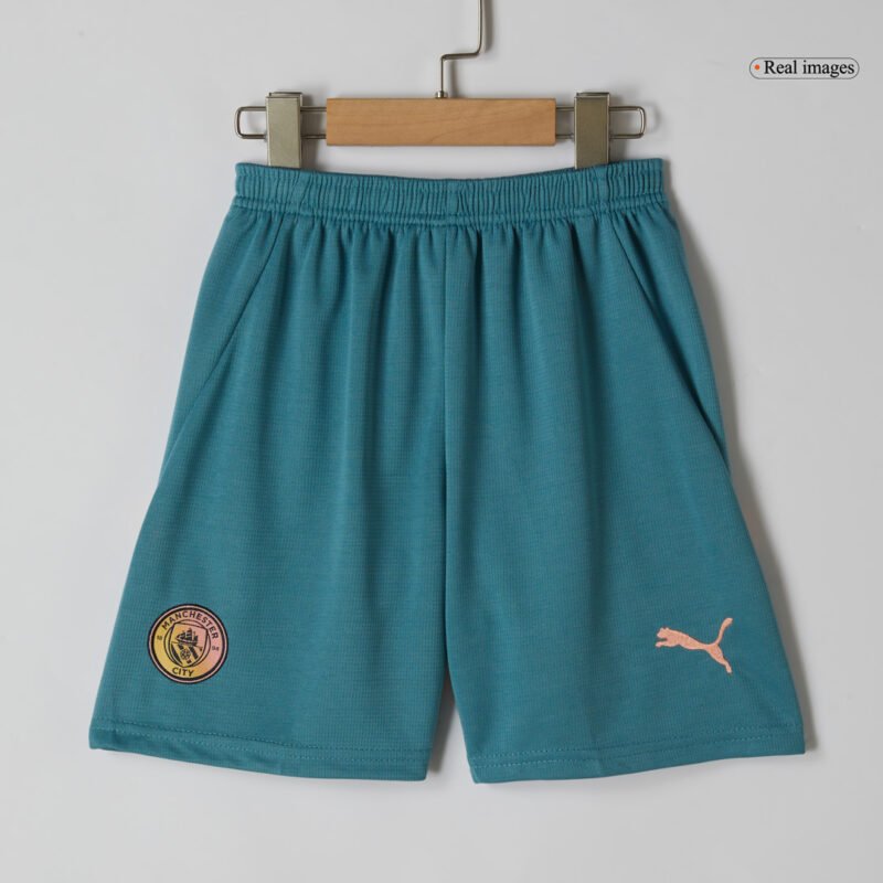 Manchester City Fourth Away Kids Soccer Jerseys Kit 2024/25- Definitely City (UCL)
