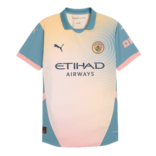 Manchester City Fourth Away Authentic Soccer Jersey 2024/25- Definitely City (UCL)