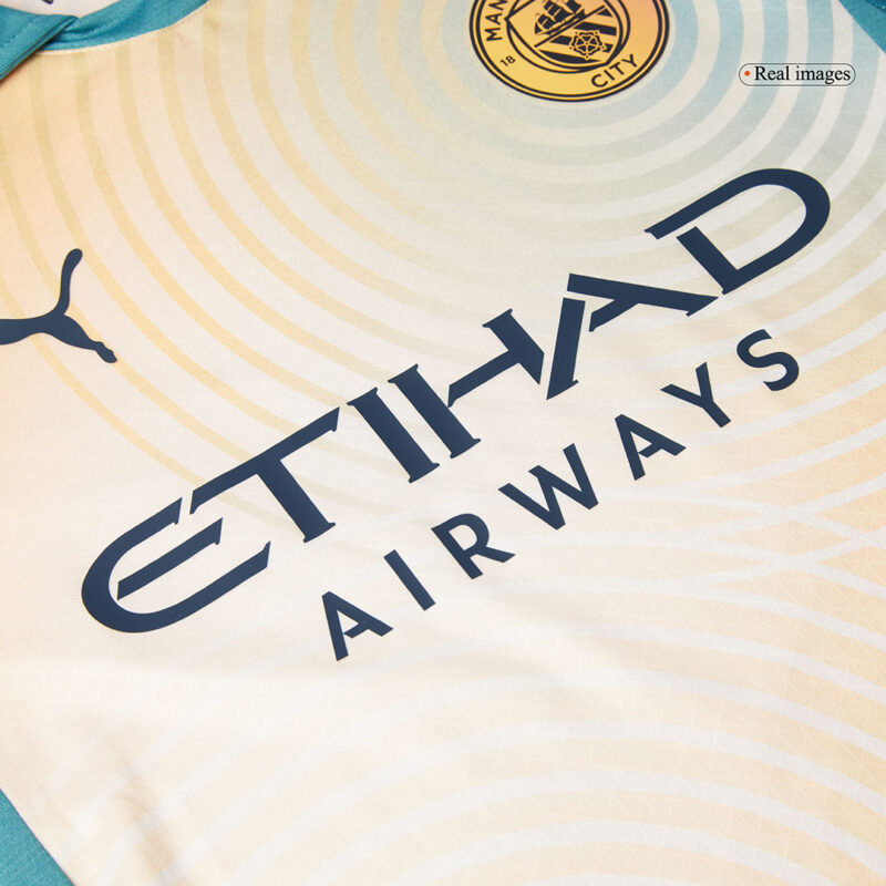 Manchester City Fourth Away Authentic Soccer Jersey 2024/25- Definitely City (UCL)