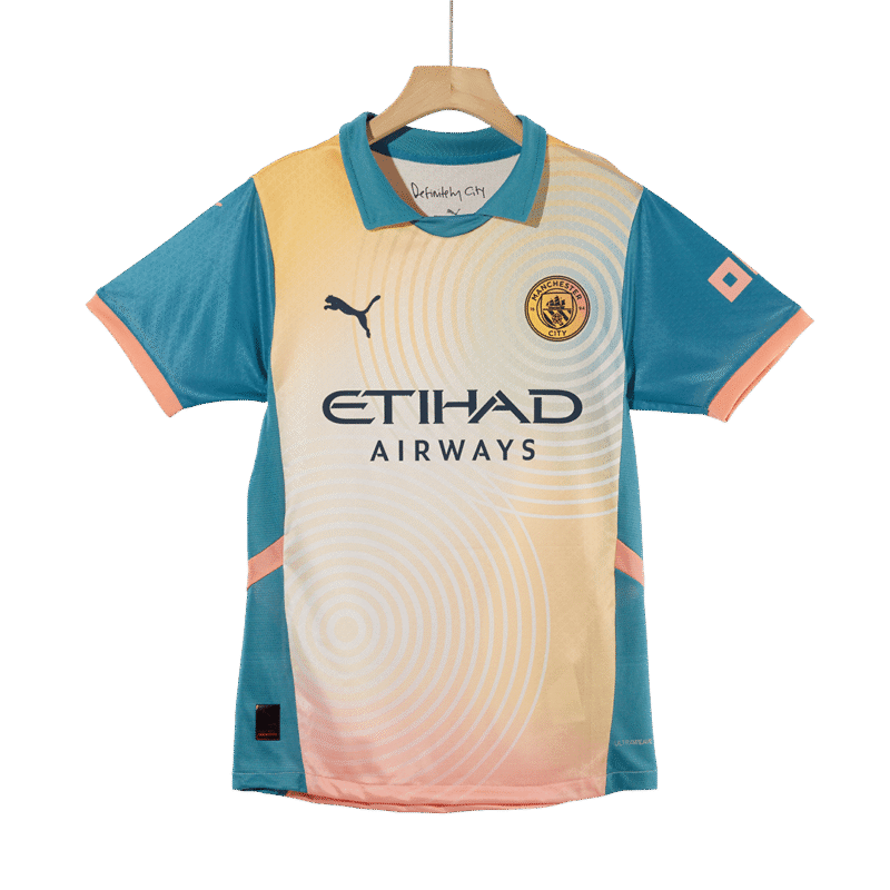 HAALAND #9 Manchester City Viertes Auswärts Authentisches Fußballtrikot 2024/25- Eindeutig City (UCL)
