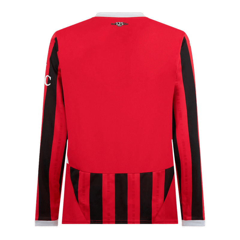 AC Milan Home Long Sleeve Soccer Jersey 2024/25