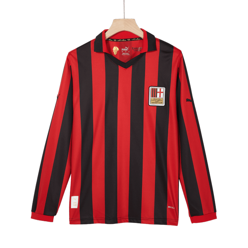 #125 AC Milan 125th Anniversary Long Sleeve Soccer Jersey 2024/25
