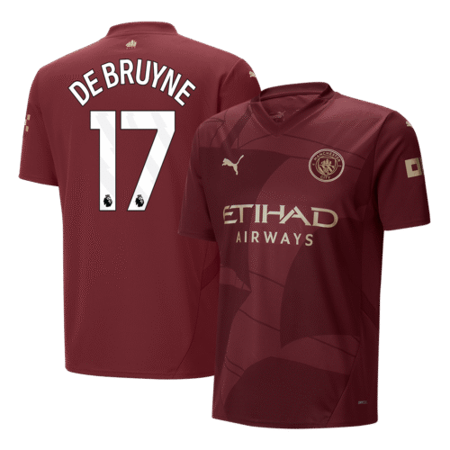 DE BRUYNE #17 Manchester City Third Away Soccer Jersey 2024/25