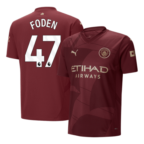 FODEN #47 Manchester City Third Away Soccer Jersey 2024/25