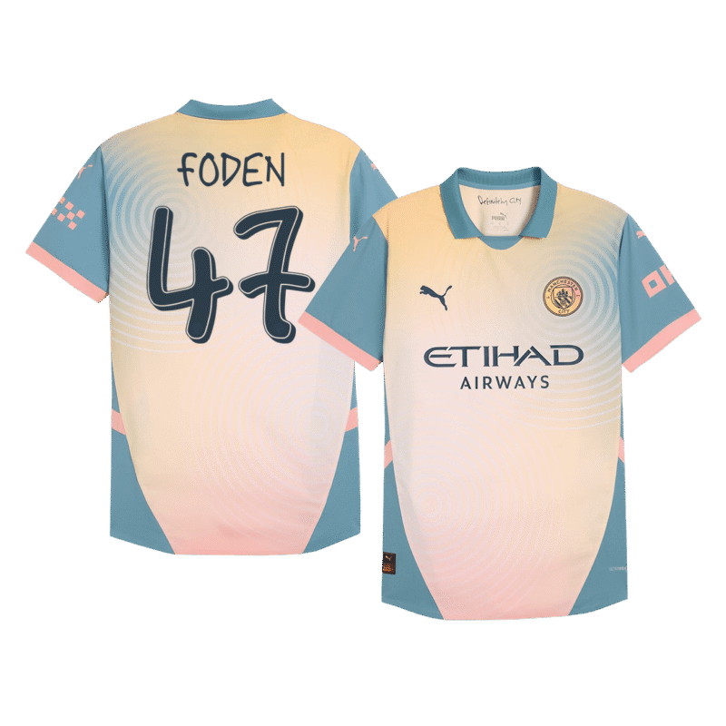 FODEN #47 Manchester City Fourth Away Authentic Soccer Jersey 2024/25 - Definitivamente City