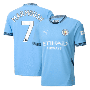 MARMOUSH #7 Manchester City Home Soccer Jersey 2024/25