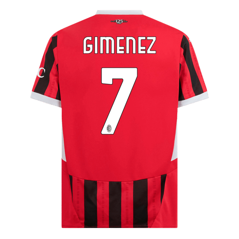 GIMENEZ #7 AC Milan Home Soccer Jersey 2024/25