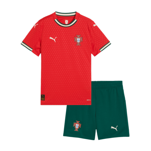 Portugal Home Kids Soccer Jerseys Kit 2025