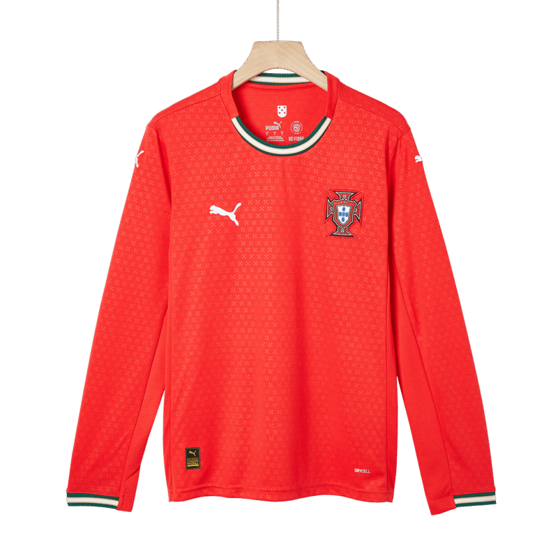 RONALDO #7 Portugal Home Langarm Fußballtrikot 2025