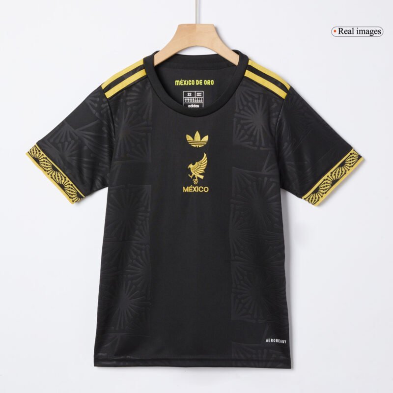 México Third Away Kids Soccer Jerseys Kit 2025 - Gold Cup
