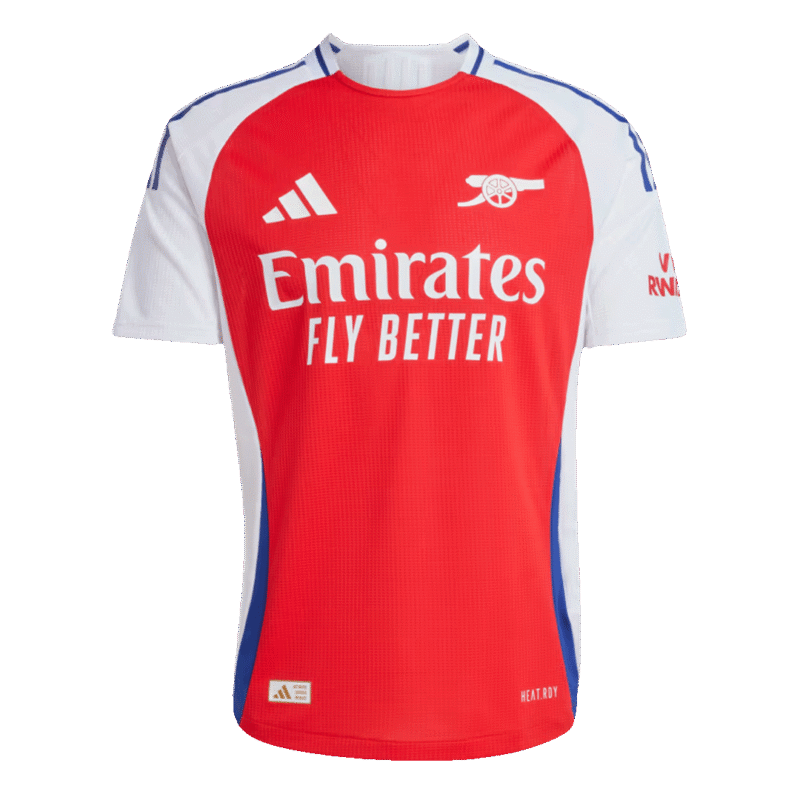 RICE #41 Arsenal Home Authentic Soccer Jersey 2024/25 - UCL