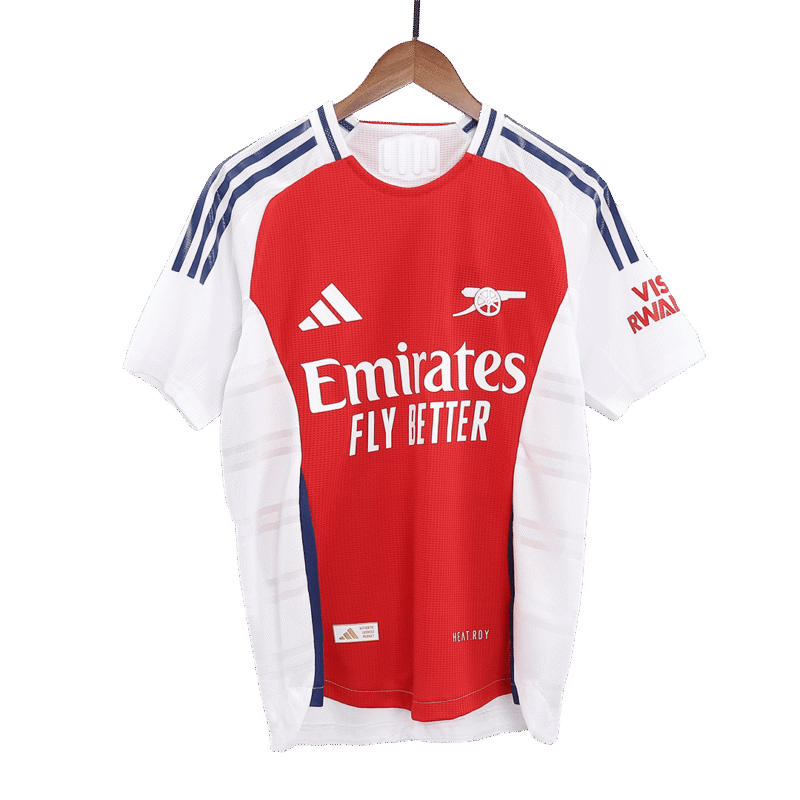 RICE #41 Arsenal Home Authentic Soccer Jersey 2024/25 - UCL