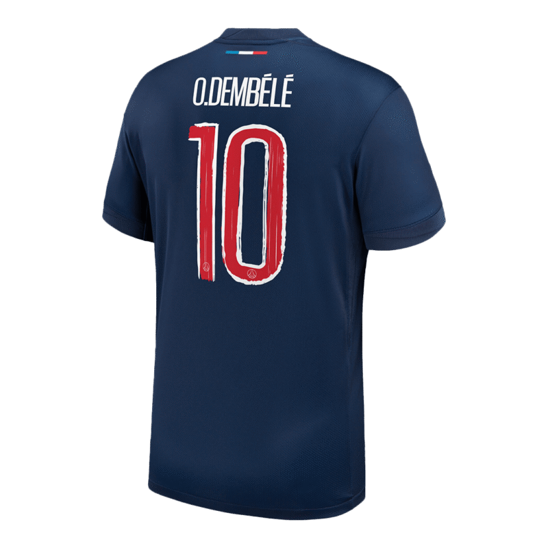 O.DEMBÉLÉ #10 PSG Home Soccer Jersey 2024/25 -UCL