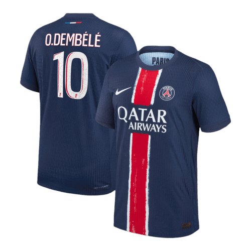 O.DEMBÉLÉ #10 PSG Home Authentic Soccer Jersey 2024/25