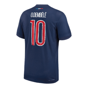 O.DEMBÉLÉ #10 PSG Home Authentic Soccer Jersey 2024/25 - UCL