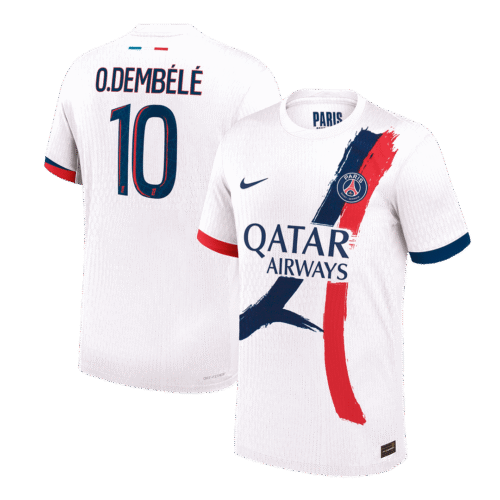 O.DEMBÉLÉ #10 PSG Away Authentic Soccer Jersey 2024/25