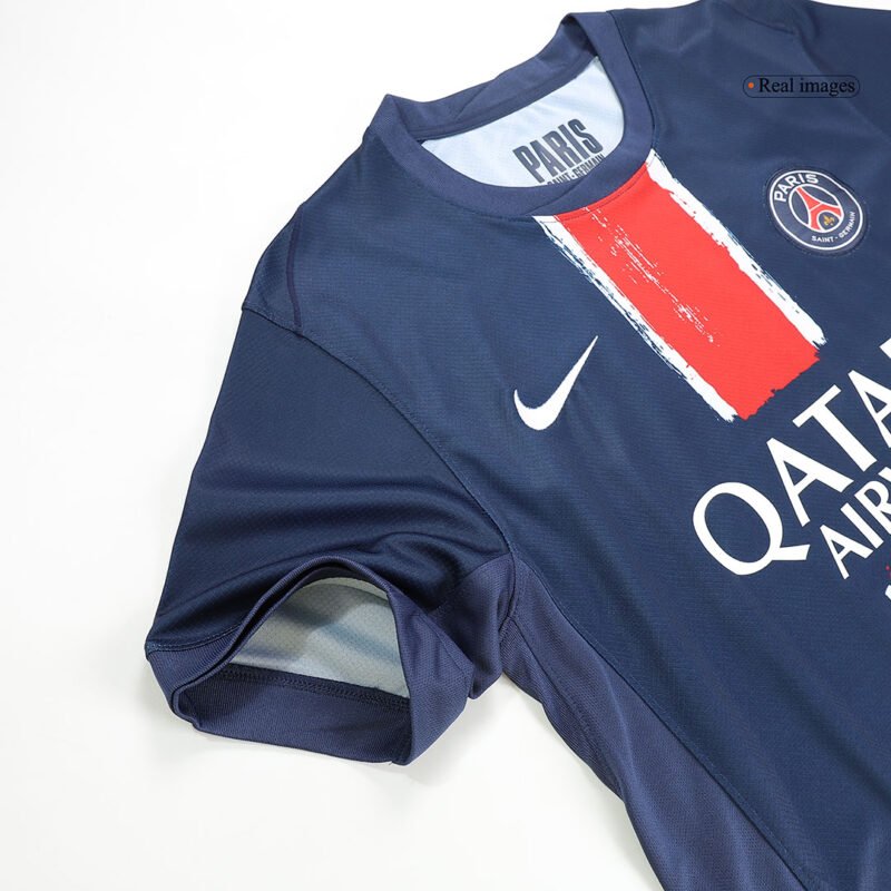 KVARATSKHELIA #7 PSG Home Soccer Jersey 2024/25 -UCL