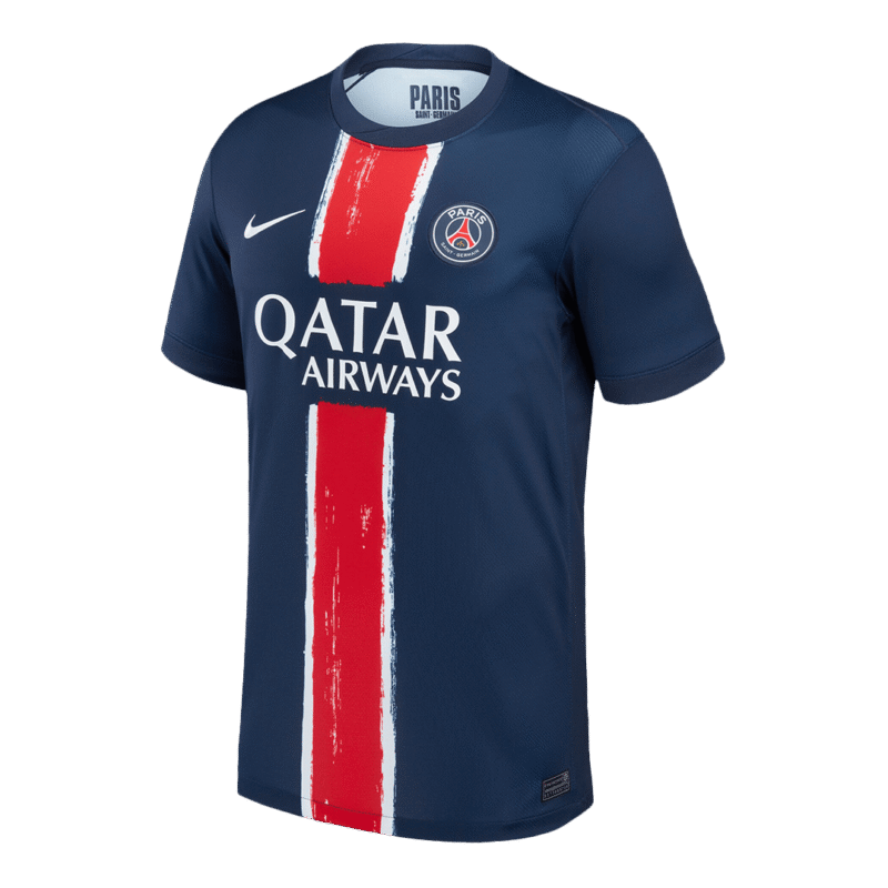 KVARATSKHELIA #7 PSG Home Soccer Jersey 2024/25 -UCL