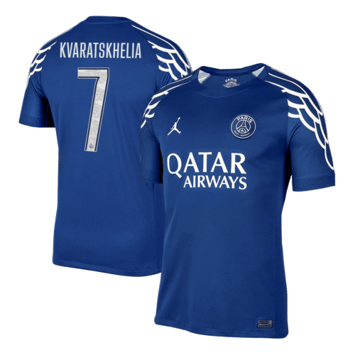 KVARATSKHELIA #7 PSG Fourth Away Soccer Jersey 2024/25 -UCL
