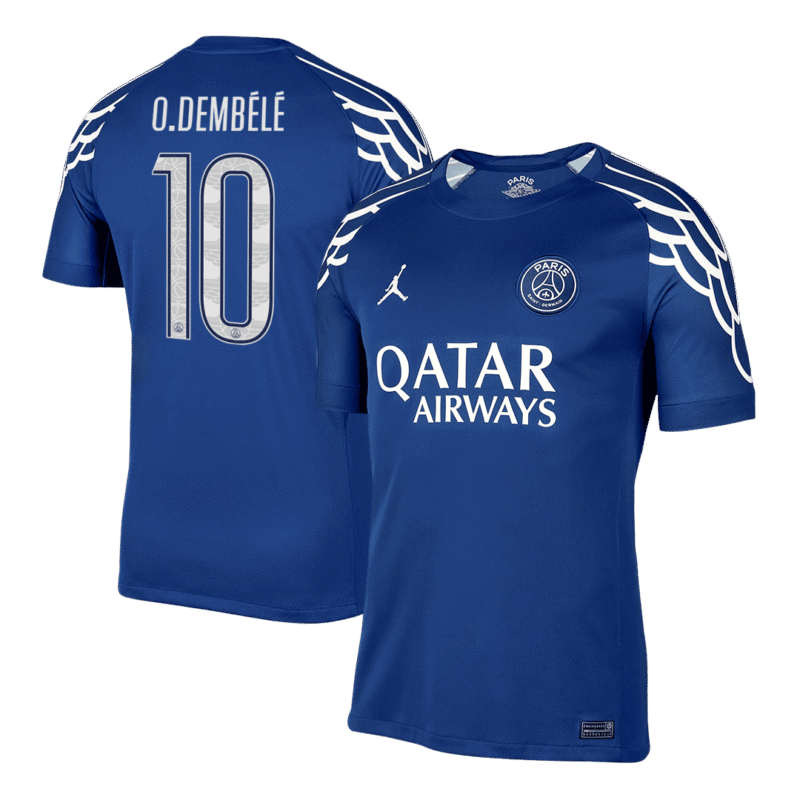 O.DEMBÉLÉ #10 PSG Fourth Away Soccer Jersey 2024/25 -UCL