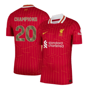 CHAMPIONS #20 Liverpool Home Authentic Soccer Jersey 2024/25